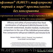Астахов Ю.С. Медикаментозное лечение глаукомы: ближайшее и отдаленное будущее. Доклад на РООФ-2014 (AROF-2014). Информационный партнер офтальмологический портал Орган зрения www.organum-visus.com