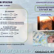 Хабибуллина Наиля Мухаметовна (ДРКБ, г. Казань) Преимущества спонч-дренирования при лечении врожденной глаукомы. Доклад на Всероссийском конгрессе «Глаукома на рубеже веков» 5-6 сентября 2013г., г. Казань, Республика Татарстан, Россия. Информационный партнер www.organum-visus.com