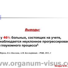 Экгардт В.Ф. НГСЭ и Ex-PRESS® мини шунт в сравнительном аспекте. Доклад на Краевой конференция офтальмологов "Прикамские зори: актуальные вопросы глаукомы", 27 марта 2015г., г. Пермь, Россия. Информационный партнер www.organum-visus.com (Glaucoma)