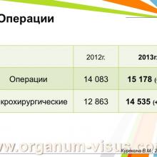 Куракина В.М. (г. Нижний Новгород, Россия) Состояние офтальмологической службы Министерства Здравоохранения Нижегородской области за 2013 год. Информационный партнер www.organum-visus.com
