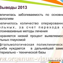 Куракина В.М. (г. Нижний Новгород, Россия) Состояние офтальмологической службы Министерства Здравоохранения Нижегородской области за 2013 год. Информационный партнер www.organum-visus.com