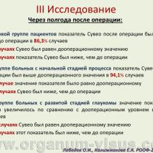 Лебедев О.И., Калижникова Е.А. Роль увеосклерального оттока в патогенезе гипотензивного эффекта факоэмульсификации катаракты. Доклад на VIII Российском общенациональном офтальмологическом форуме»</a> (РООФ-2015, All-Russia Ophthalmological Forum, AROF2015). Информационный партнер www.organum-visus.com