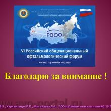 Нероев В.В., Харлампиди М.П., Михайлова Л.А. Оказание специализированной, в том числе высокотехнологичной, медицинской помощи при заболеваниях глаза, его придаточного аппарата и орбиты в соответствии со стандартами медицинской помощи. Доклад на заседании профильной комиссии по офтальмологии и детской офтальмологии при Экспертном совете Министерства здравоохранения Российской Федерации. В рамках VI Российского общенационального офтальмологического форума (РООФ-2013). Media Partner www.organum-visus.com