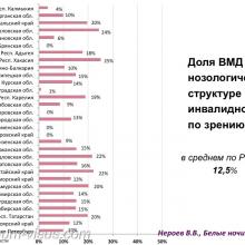 Нероев В.В. Инвалидность по зрению в Российской Федерации. Доклад на офтальмологическом конгрессе Белые ночи-2017 (XIII конгресс АВО), г. Санкт-Петербург, Россия. Информационный партнер organum-visus.ru