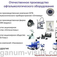 Нероев В.В. Актуальные вопросы организации офтальмологической помощи в Российской Федерации. Доклад на офтальмологическом конгрессе Белые ночи-2015, г. Санкт-Петербург, Россия. Опубликовано www.avo-portal.ru Информационный партнер www.organum-visus.com