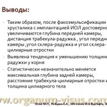 Югай М.П., Рябцева А.А. Анатомо-топографические и гидродинамические изменения глаза при псевдоэксфолиативной глаукоме после ФЭК. Доклад на Всероссийском конгрессе "Глаукома на рубеже веков", 5-6 сентября 2013г. г. Казань. Media Partner www.organum-visus.com